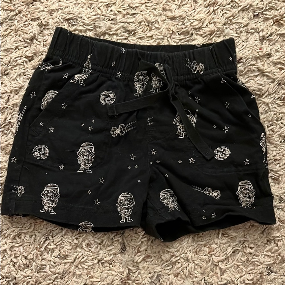 Black Shorts with Star Wars Prints